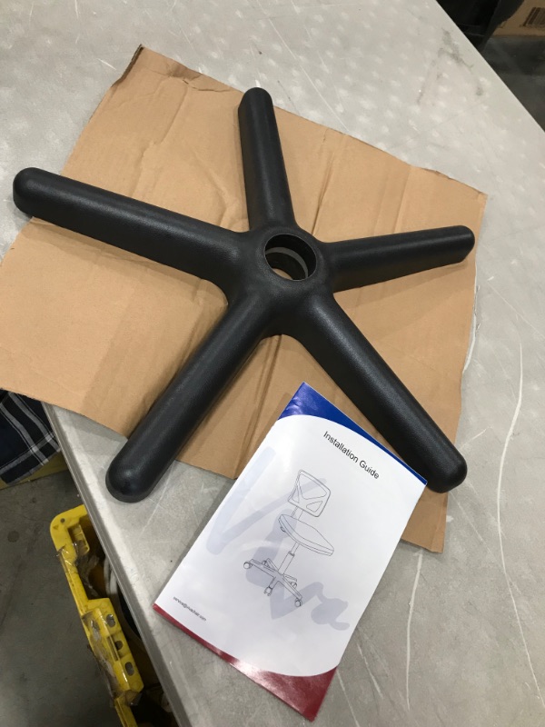 Photo 1 of Black Armless Office Chair Breathable Mesh Covering Silent Swiveling Casters Low Back Support for Computer Tasks
