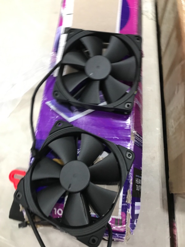 Photo 2 of ASUS ROG Ryujin II 240 RGB all-in-one liquid CPU cooler 240mm Radiator (3.5"color LCD, embedded pump fan and 2xNoctua iPPC 2000 PWM 120mm radiator fans, compatible with Intel LGA1700,1200 &AM4 socket)
