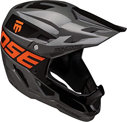 Photo 1 of Mongoose Title Youth/Adult Full Face BMX Bike Helmet, Goggle Strap Channel, Visor, 10 Air Vents, Full Coverage
size adult medium 
