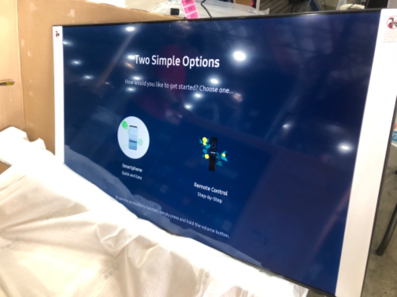 Photo 1 of SAMSUNG 70-Inch Class QLED Q60A Series - 4K UHD Dual LED Quantum HDR Smart TV with Alexa Built-in (QN70Q60AAVXZA, 2021 Model)
