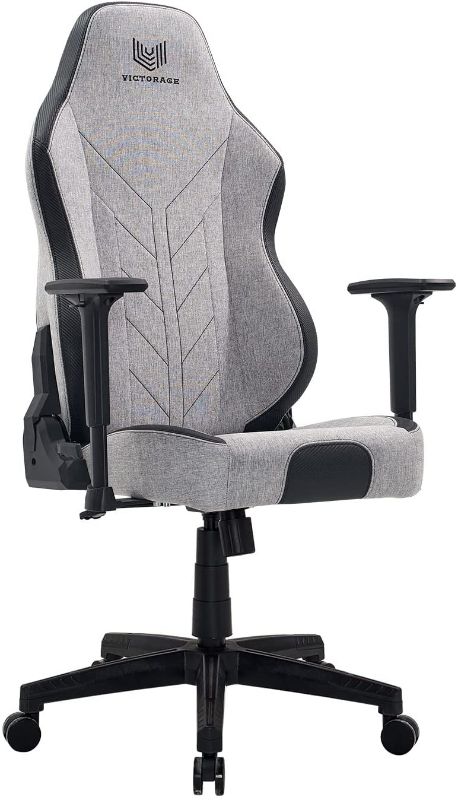 Photo 1 of Victorage Office Chair, High Back Desk Chair with Breathable Fabric, Ergonomic Adjustable Gaming Chair, Reclining Computer Chair with Lumbar Support and Headrest(Grey)
