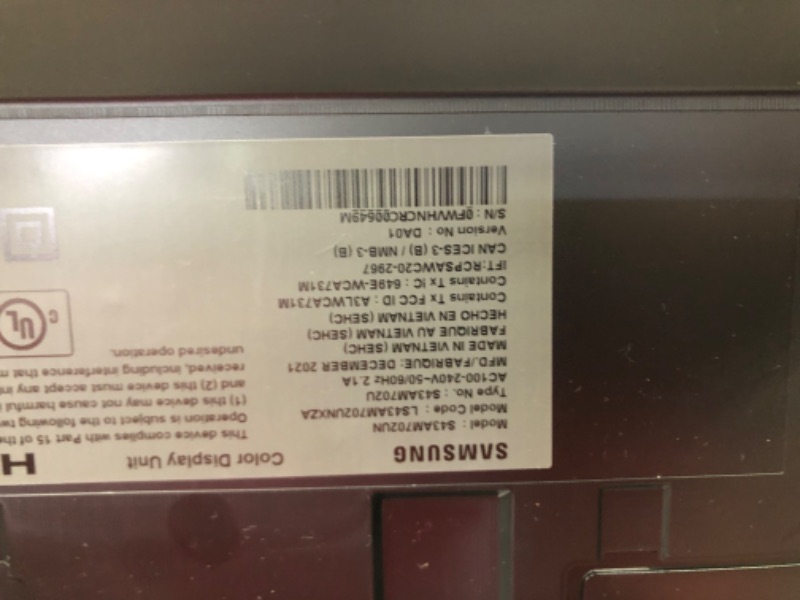 Photo 2 of Samsung M70 Smart Monitor, 43 Inch 4K Monitor, Computer Monitor, Smart TV Apps, Microsoft 365, 4K Monitor (LS43AM702UNXZA)
