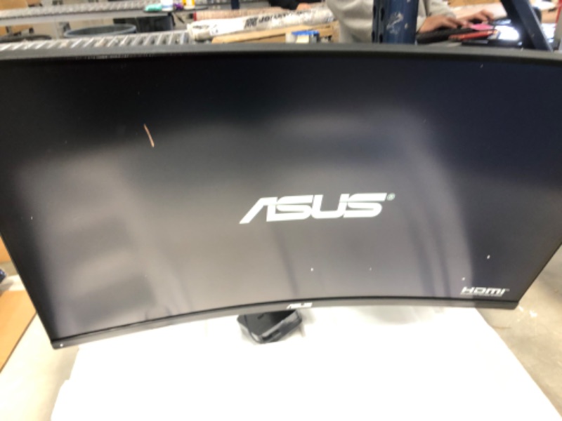 Photo 2 of ASUS TUF Gaming 32" 1440P HDR Curved Monitor (VG32VQ) - QHD (2560 x 1440), 144Hz, 1ms, Extreme Low Motion Blur, Speaker, Adaptive-Sync, FreeSync Premium, VESA Mountable, DisplayPort, HDMI
