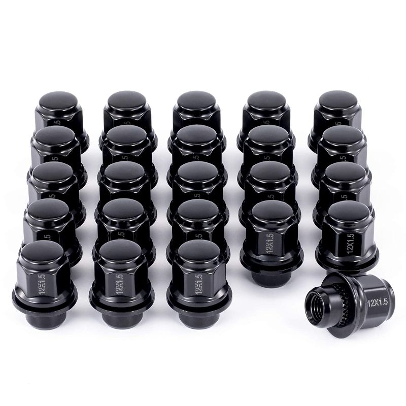 Photo 1 of  Orion Motor Tech 10-Piece M12x1.5 Lug Nuts Black with Hex Tuner,1.5 in In Stock!
