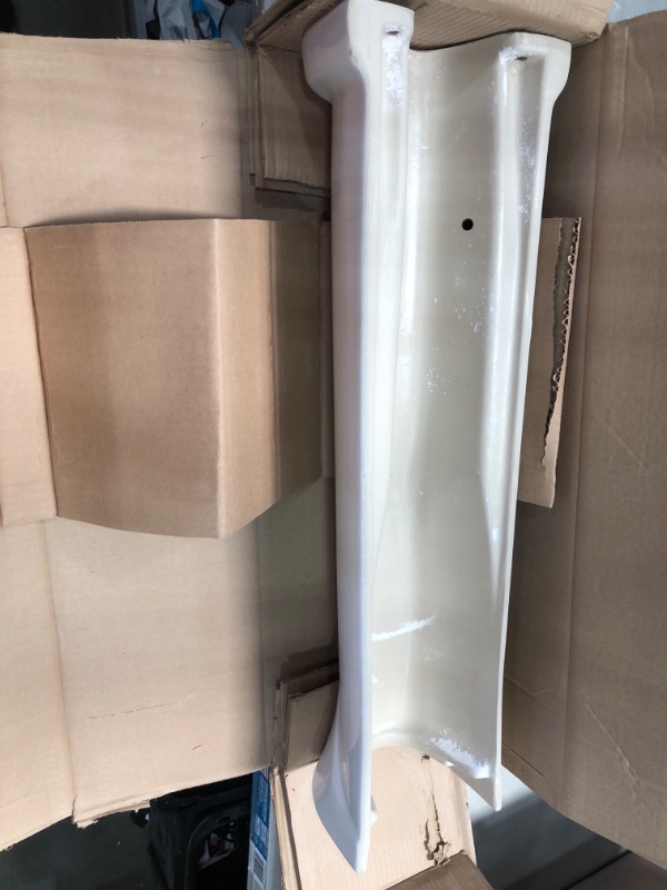 Photo 1 of **MINOR SCRATCHES TO UNIT** Cadet Vitreous China Pedestal 8 in. W X 23 in. D White
