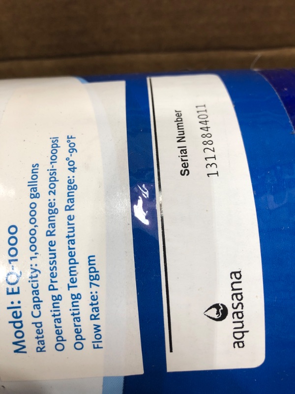 Photo 1 of **MISSING ADAPTER** AQUASANA Replacement SimplySoft 6-Year Whole House Salt-Free Water Conditioner Tank 1,000,00 GAL

