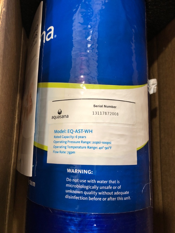 Photo 4 of AQUASANA Replacement SimplySoft 6-Year Whole House Salt-Free Water Conditioner Tank 1,000,00 GAL