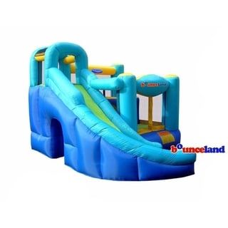 Photo 1 of ***PARTS ONLY*** Bounceland Ultimate Combo Inflatable Bounce House, 12 Ft L X 10 Ft W X 8 Ft H, Basketball Hoop, Obstacle Wall, Fun Tunnel, Slide and Bounce Area...
