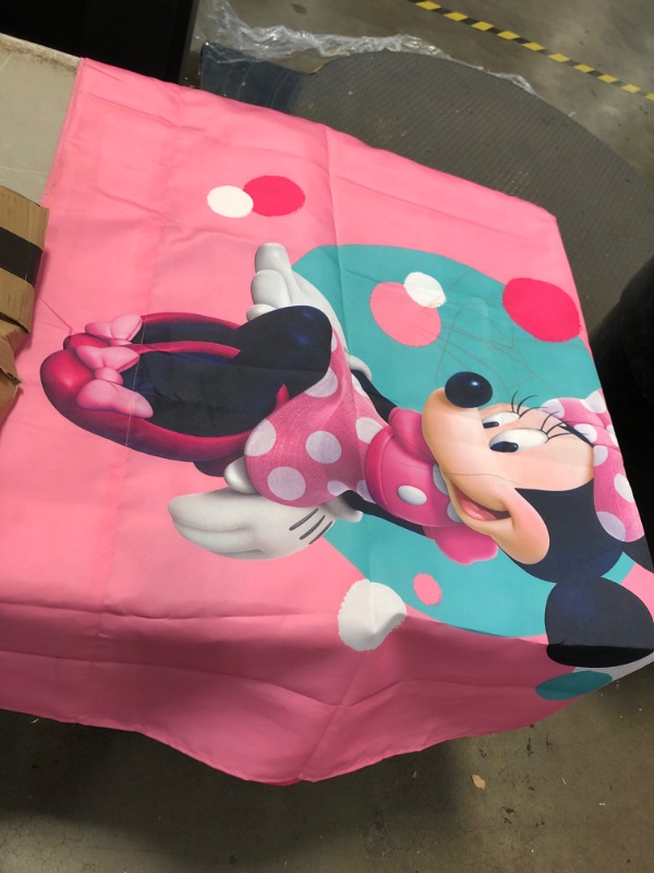 Photo 3 of **MISSING HARDWARE* MINOR SCRATCHES* Disney Minnie Mouse Indoor Playhouse with Fabric Tent for Boys and Girls by Delta Children, Great Sleep or Play Area for Kids - Fits Toddler Bed

