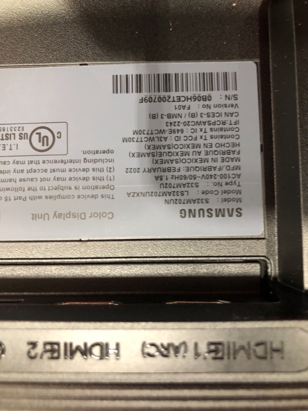 Photo 1 of SAMSUNG 32” M7 Smart Monitor & Streaming TV, 4K UHD, Adaptive Picture, Ultrawide Gaming View, Watch Netflix, HBO, Prime Video, Apple Airplay, Alexa,Built In Speakers, Remote,USB-C,LS32AM702UNXZA,Black
