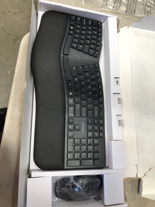 Photo 3 of Kensington Pro Fit Ergonomic Wireless Keyboard and Mouse - Black (K75406US)
