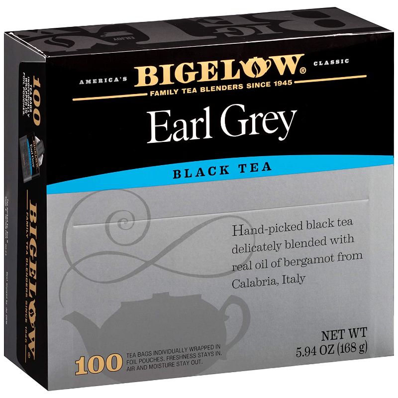 Photo 1 of **MISSING SOME** Bigelow Earl Grey Black Tea Bags, 100 Count Box Caffeinated Black Tea
