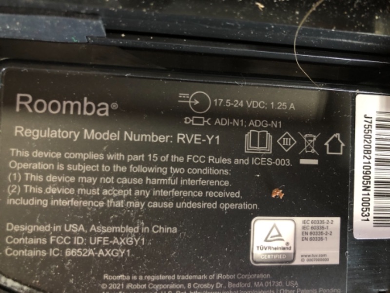 Photo 2 of ***PARTS ONLY*** iRobot Roomba j7+ (7550) Self-Emptying Robot Vacuum – Identifies and avoids obstacles like pet waste & cords, Empties itself for 60 days, Smart Mapping, Works with Alexa, Ideal for Pet Hair, Graphite
