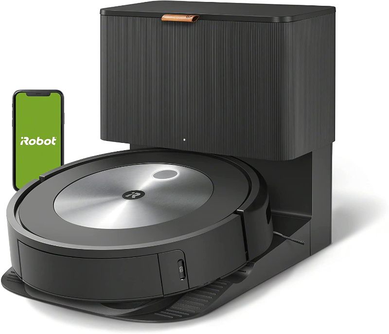 Photo 1 of ***PARTS ONLY*** iRobot Roomba j7+ (7550) Self-Emptying Robot Vacuum – Identifies and avoids obstacles like pet waste & cords, Empties itself for 60 days, Smart Mapping, Works with Alexa, Ideal for Pet Hair, Graphite
