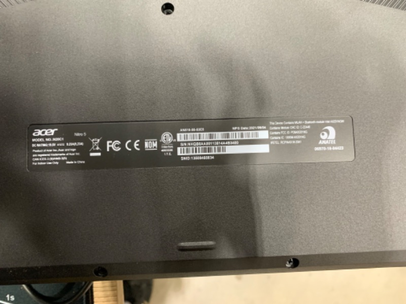 Photo 1 of Acer Nitro 5 Gaming Laptop, 10th Gen Intel Core i5-10300H,NVIDIA GeForce GTX 1650 Ti, 15.6" Full HD IPS 144Hz Display, 8GB DDR4,256GB NVMe SSD,WiFi 6, DTS X Ultra,Backlit Keyboard,AN515-55-59KS