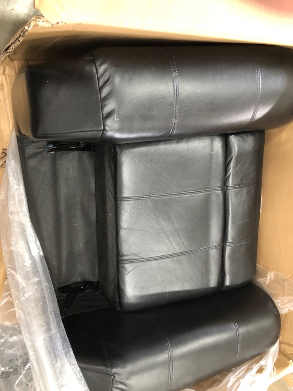Photo 1 of 30 BY 36 BY 42 IN RECLINER LEATHER STYLE BLACK