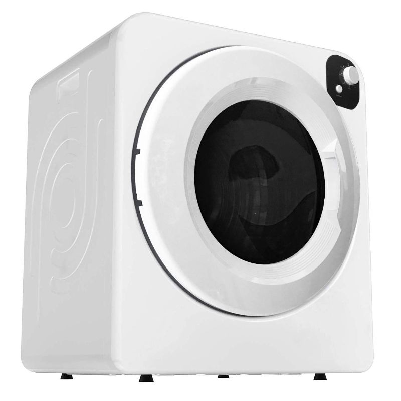 Photo 1 of ***DAMAGE SHOWN IN PICTURE*** Panda 24 in. 3.22 Cu. Ft. Vented Compact Portable Electric Dryer in White
