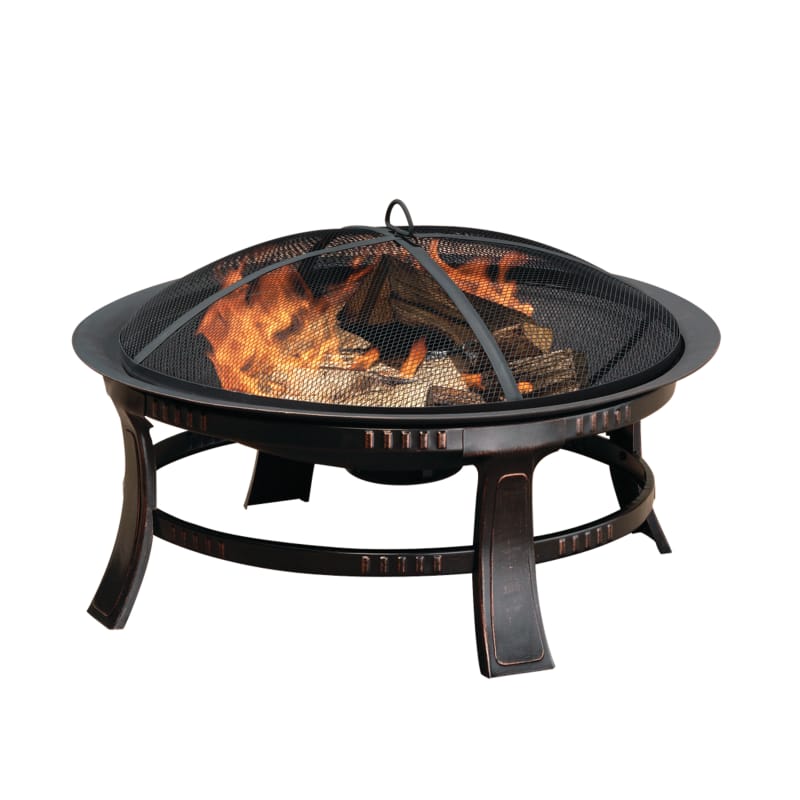 Photo 1 of ***MISSING LEGS*** Pleasant Hearth Brant Wood Burning Fire Pit OFW106R, 30" Round, Rubbed Bronze Finish
