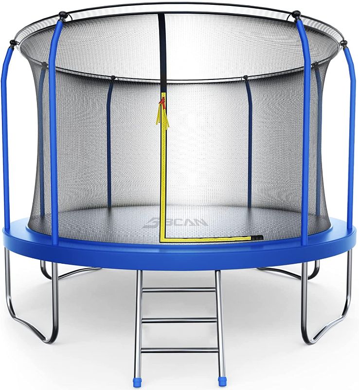 Photo 1 of ***INCOMPLETE, PARTS ONLY*** BCAN Trampoline 10FT - Recreational Trampoline for Kids Family 450LBS Weight Capacity, ASTM Approved, Outdoor Trampoline with Enclosure Net, Jumping Exercise Fitness Heavy Duty Backyards Trampoline
