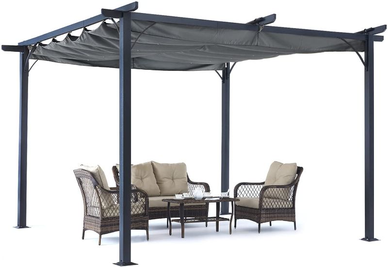 Photo 1 of **INCOMPLETE*** 10 x 10 Steel Retractable Pergola Gazebo by ABCCANOPY
