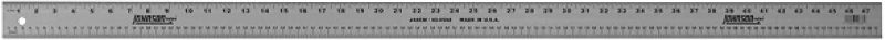 Photo 1 of ***BENT**** Johnson Level & Tool J48EM Inch/Metric Straight Edge, 48", Silver, 1 Ruler
