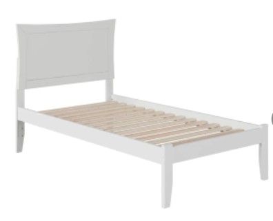 Photo 1 of ***INCOMPLETE, MISSING HEADBOARD*** Atlantic Furniture  Metro White Twin Platform Bed
