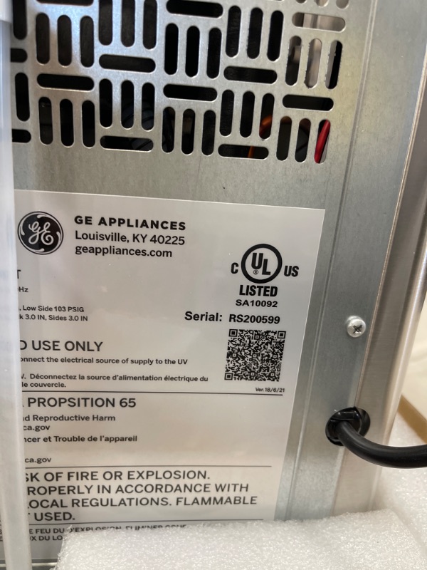 Photo 5 of  GE Profile Opal | Countertop Nugget Ice Maker with Side Tank | Portable Ice Machine Makes up to 24 Lbs. of Ice per Day | Stainless Steel Finish
