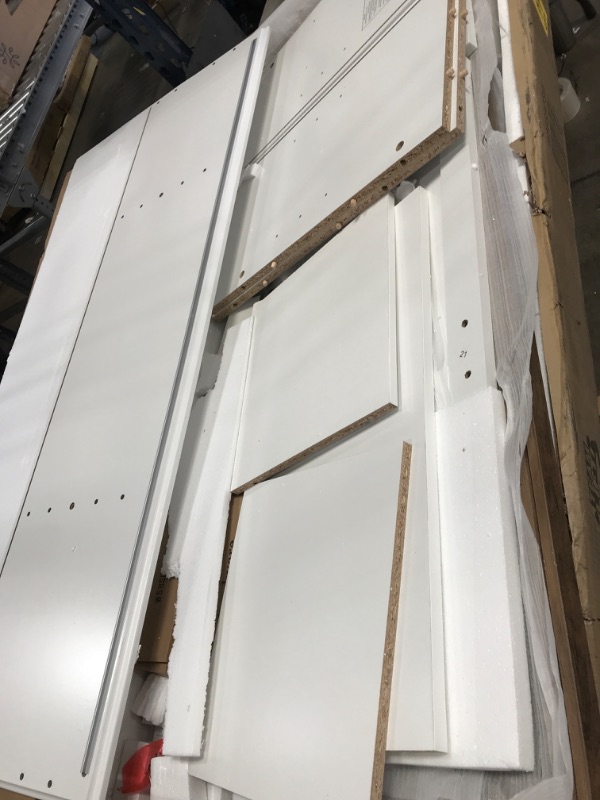 Photo 1 of (DAMAGED CORNER)
Walker Edison Richmond Modern Farmhouse Sliding Barn Door TV Stand for TVs up to 65 Inches, 58 Inch, White and Rustic Oak