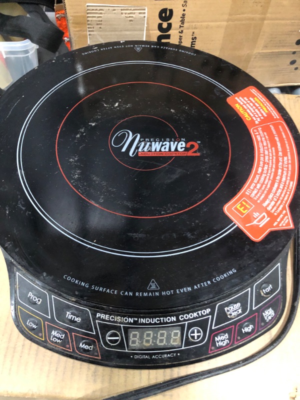 Photo 2 of NUWAVE PIC2 Induction Cooktop, Portable, 12” Heat-Resistant Cooking Surface