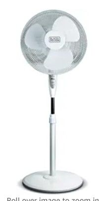 Photo 1 of BLACK+DECKER 16" Stand Fan with Remote, White