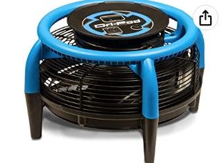 Photo 1 of Dri-Eaz Dri-Pod Pro Omnidirectional Floor, Carpet Dryer, Dry Cabinets Cars, Boats and RVs, Ventilates, F451, Item 121657, Durable, Lightweight, Blue/Black