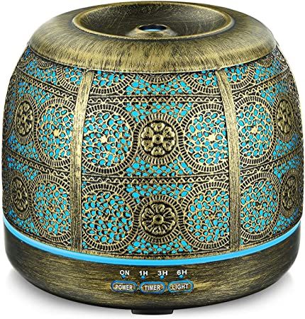 Photo 1 of 500ml Diffusers for Essential Oils, ARVIDSSON Ultrasonic Cool Mist Essential Oil Diffuser for Large Room, Iron Metal Aromatherapy Diffuser with Whisper-Quiet Operation & Auto Shut-Off
