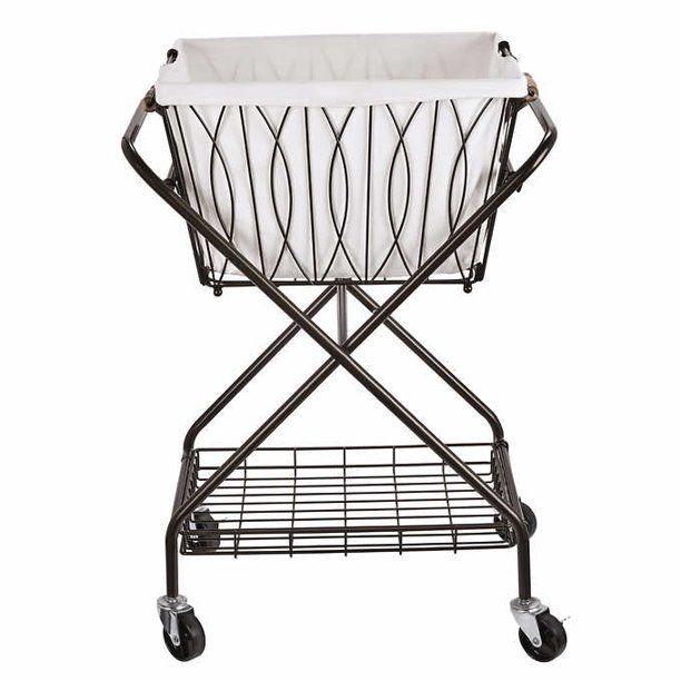 Photo 1 of Artesa Verona Laundry Cart with Removable Basket
