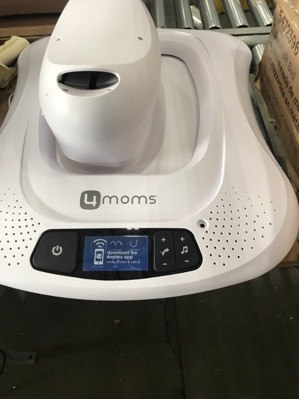 Photo 5 of 4moms mamaRoo 4 5 Unique Motions Bluetooth Enabled Baby Swing - Dark Gray Cool Mesh