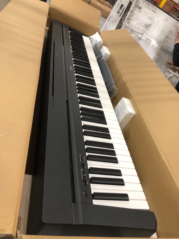 Photo 1 of Yamaha P71 88-Key Weighted Action Digital Piano with Sustain Pedal and Power Supply