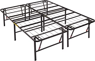 Photo 1 of Amazon Basics Foldable, 18" Black Metal Platform Bed Frame with Tool-Free Assembly, No Box Spring Needed - King
