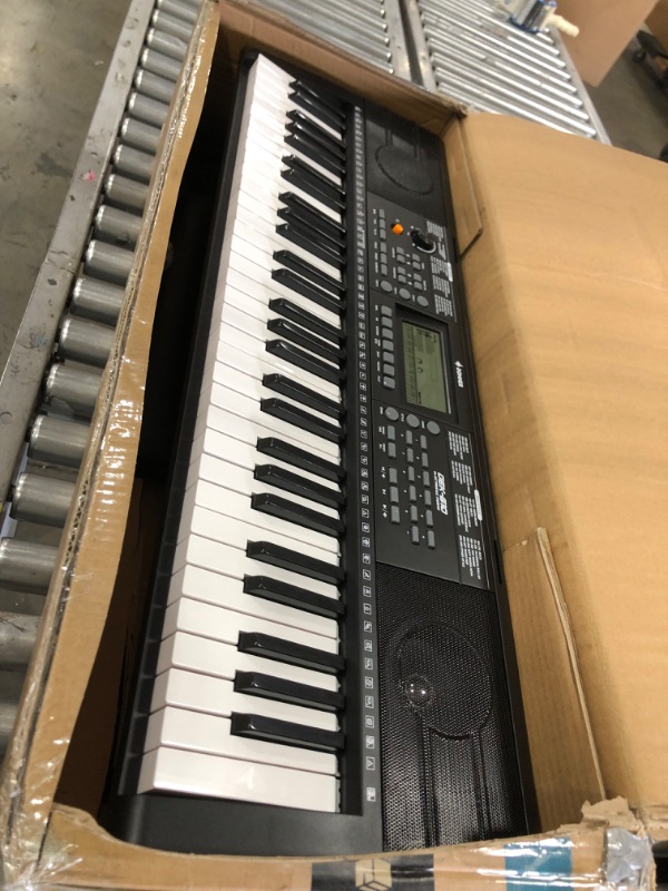 Photo 4 of **untested** Donner Keyboard Piano, 61 Key Piano Keyboard, Full Size Electric Piano with Piano Stand, Stool, Microphone and Piano Course App, Supports MP3/USB MIDI/Audio/Microphone/Headphones/Sustain Pedal
