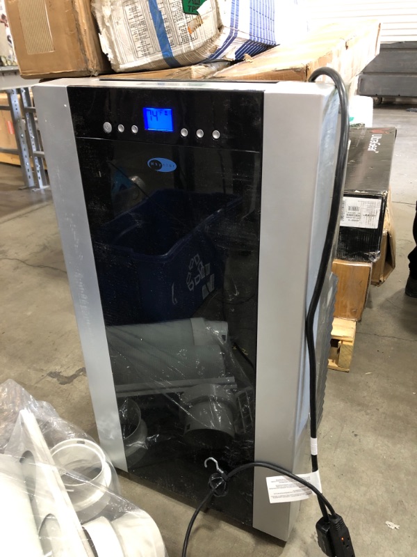 Photo 2 of Whynter ARC-14S 14,000 (9,200 BTU SACC) BTU Dual Hose Cooling Portable Air Conditioner, Dehumidifier, and Fan with Activated Carbon Filter plus Storage bag, up to 500 sq ft in Platinum/Black
