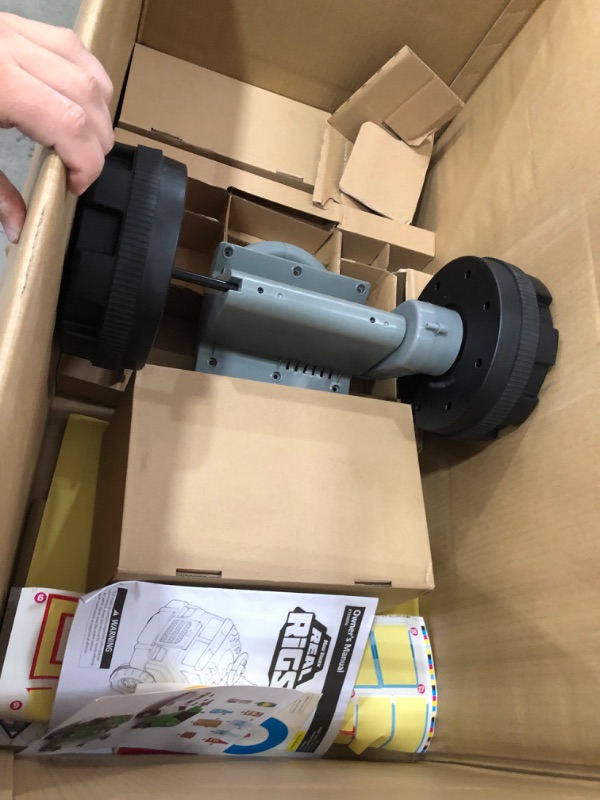 Photo 3 of Kid Trax Real Rigs Toddler Recycling Truck Interactive Ride On Toy, Kids Ages 1.5-4 Years, 6 Volt Battery and Charger, Sound Effects, 9 Recycling Accessories Included (KT1535TG) , Green