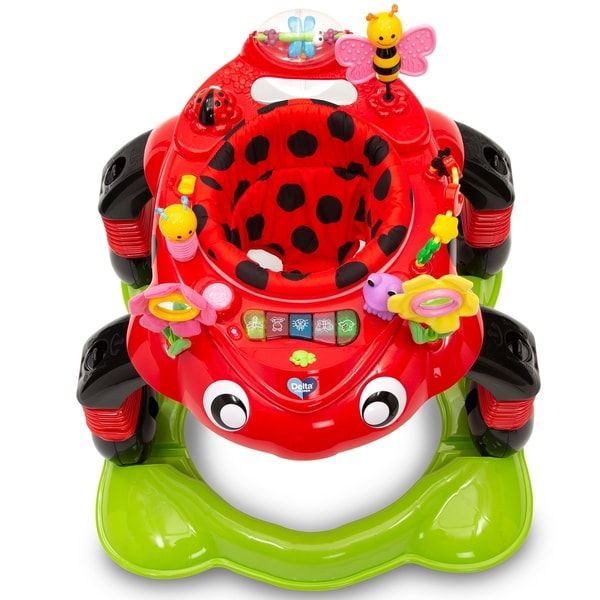 Photo 1 of Delta Children Lil' Play Station 4-in-1 Activity Walker in Red
