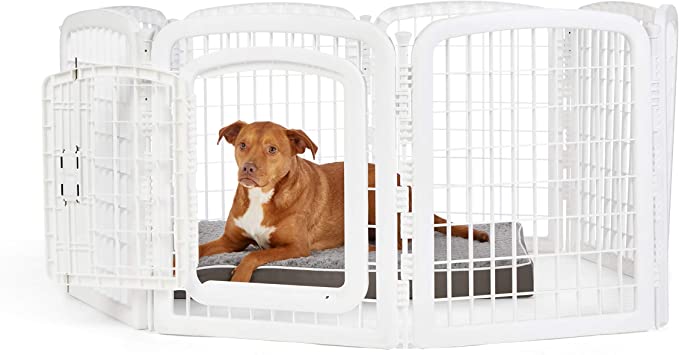 Photo 1 of Amazon Basics 8-Panel Plastic Pet Pen Cage Playpen
