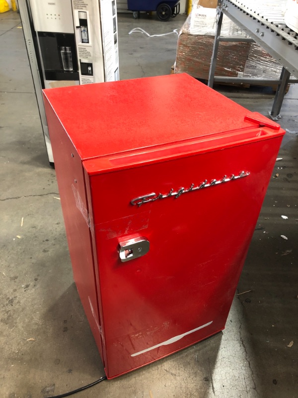 Photo 2 of Frigidaire 3.2 Cu. Ft. Retro Compact Refrigerator with Side Bottle Opener EFR376, Red
