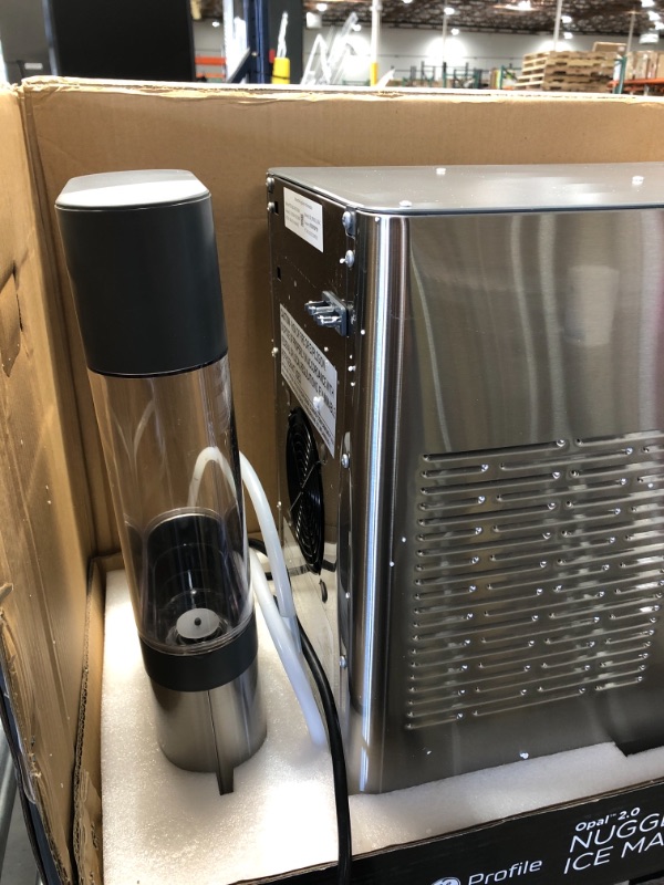 Photo 5 of GE Profile Opal 2.0 | Countertop Nugget Ice Maker with Side Tank | Ice Machine with WiFi Connectivity | Smart Home Kitchen Essentials | Stainless Steel
