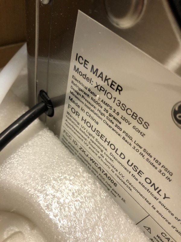 Photo 1 of GE Profile Opal 2.0 | Countertop Nugget Ice Maker with Side Tank | Ice Machine with WiFi Connectivity | Smart Home Kitchen Essentials | Stainless Steel
