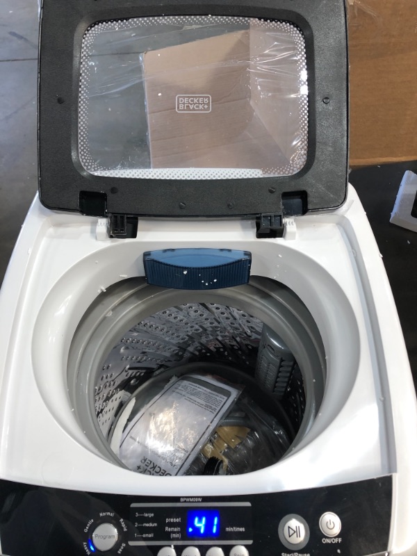 Photo 3 of Commercial Cool Black & Decker BPWM09W Washer - 5 Mode(s) - Top Loading - 0.90 Ft? Washer Capacity - Cold Water Supply
