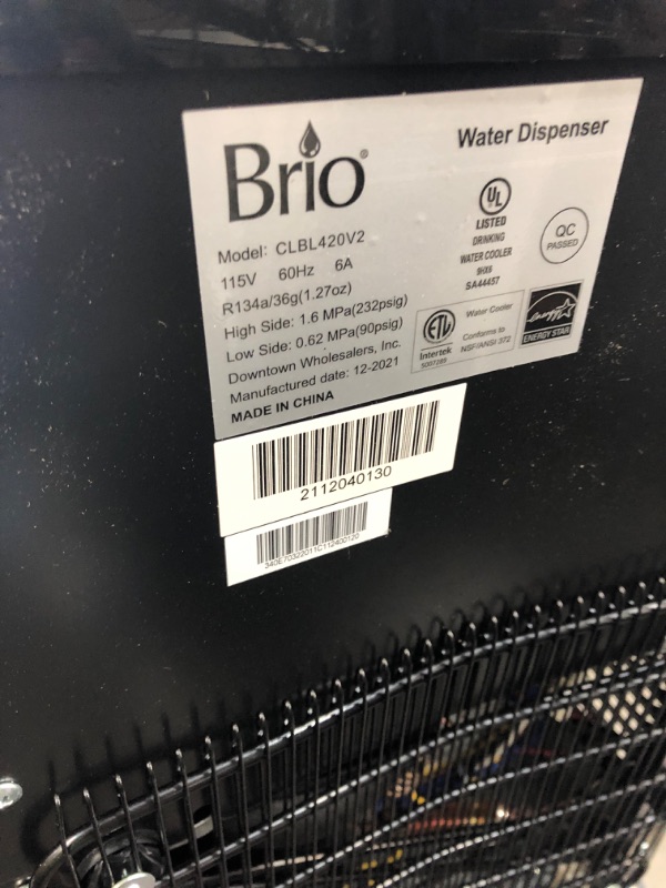 Photo 2 of Brio Bottom Loading Water Cooler Water Dispenser – Essential Series - 3 Temperature Settings - Hot, Cold & Cool Water - UL/Energy Star Approved
