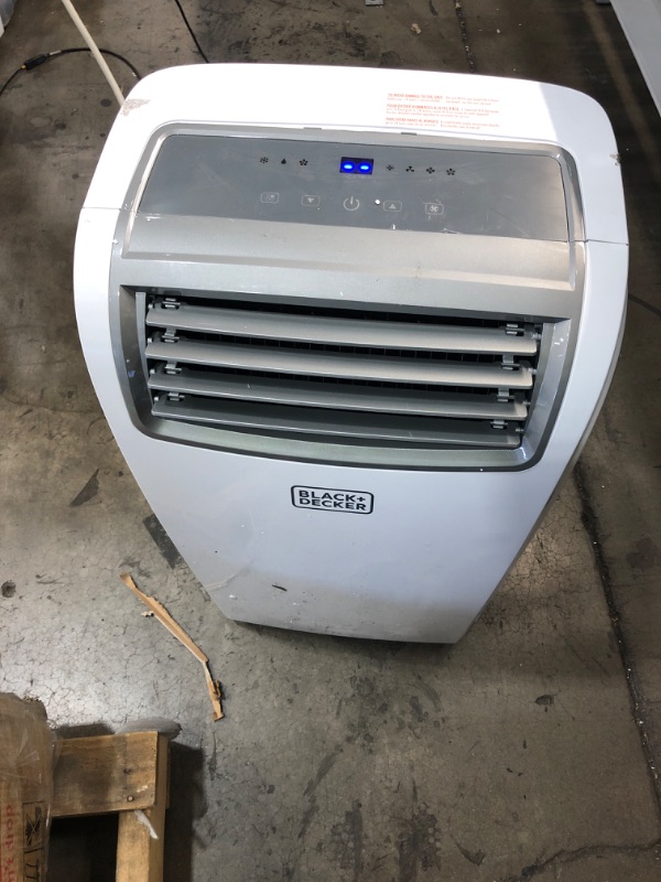 Photo 5 of BLACK+DECKER 8,000 BTU DOE (14,000 BTU ASHRAE) Portable Air Conditioner with Remote Control, White
