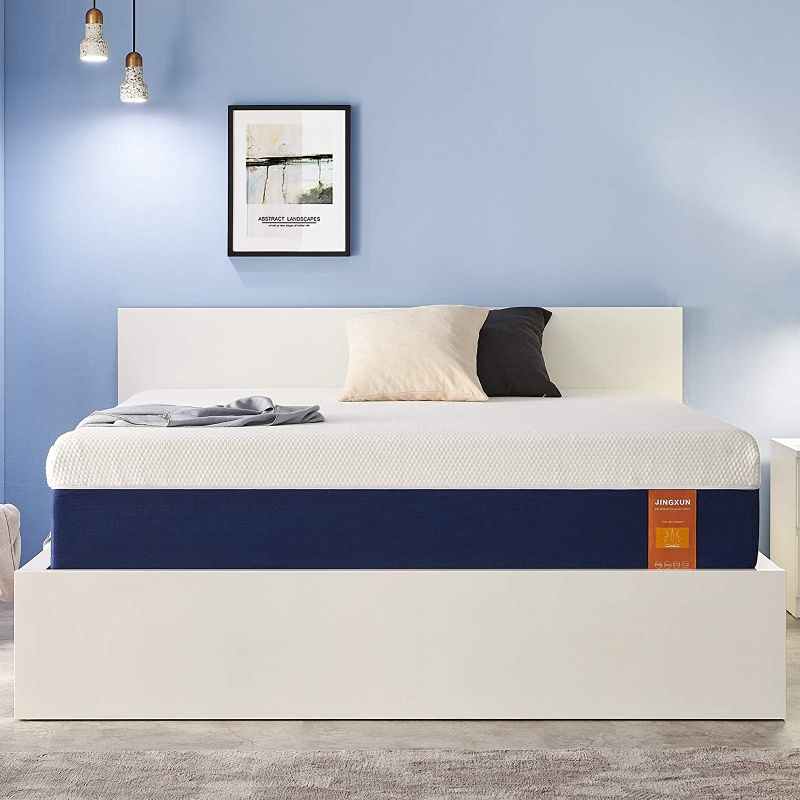 Photo 1 of JINGXUN Queen Size Mattress 9 Inch Gel Memory Foam Queen Mattress for Cool Sleep & Pressure Relief, Premium Gel Multi Layered Memory Foam Bed Mattress in a Box, Easy Set-Up