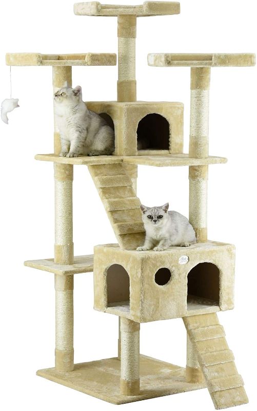 Photo 1 of **SIMILAR TO PHOTO** 4-Level Beige Cat Tree with Scratch Ramp