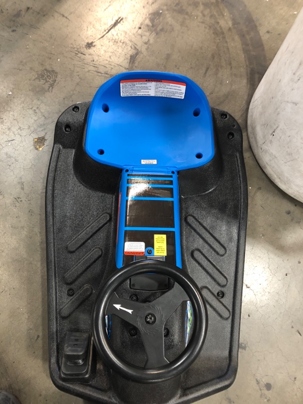 Photo 1 of Razor Durable Electric Bucket Seat High Torque Motor Drifting Crazy Cart, Blue
